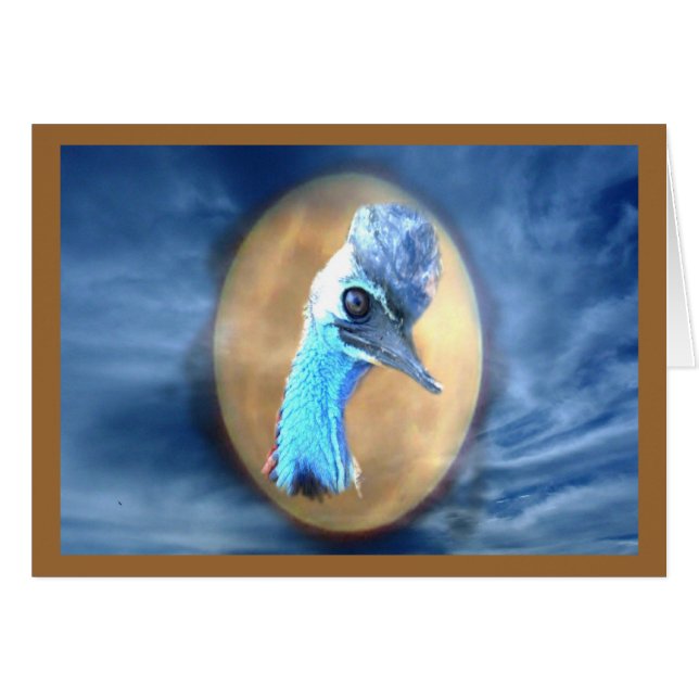 Carte Cassowary Wildlife Card (Devant horizontal)