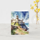 Carte Castillo San Felipe San Juan Porto Rico (Fleur jaune)