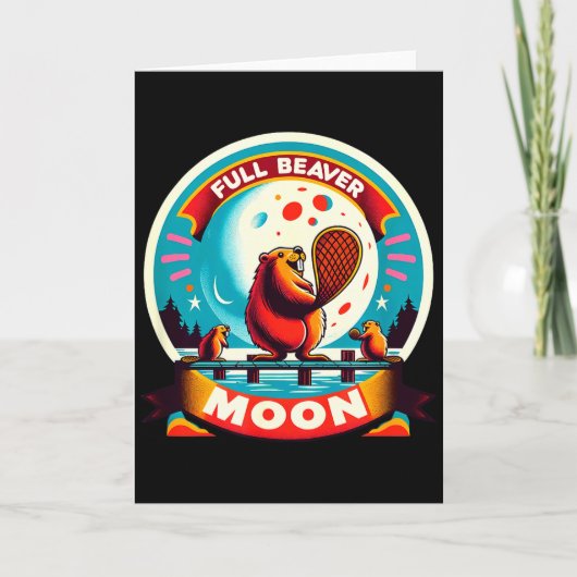 Carte Castor de pleine lune (Devant)