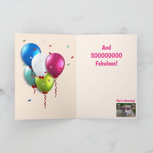 Carte Cat And Cupcake 50e anniversaire (Intérieur)