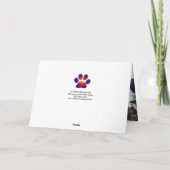 Carte CAT AVEC HARLEQUIN CASQUETTE Joyeux anniversaire (Dos)