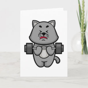 Carte Cat Biceps formation avec Barbell