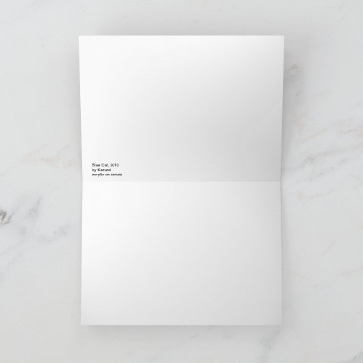 Carte Cat bleu (Intérieur)