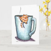 Carte Cat Comforts Get Well Card (Fleur jaune)