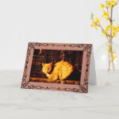 Carte Cat Condolence Card (Fleur jaune)