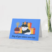 Carte Cat, Cupcake, Présents Anniversaire (Devant)