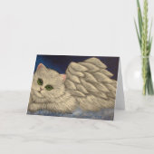 Carte CAT DE VACANCES EN PERSIE BLANCHE (Dos)