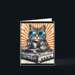 Carte Cat Dj Headphone Turntable Vintage Music Edm Men W<br><div class="desc">Cat Dj Headphone Turntable Vintage Music Edm Men Women Kids</div>