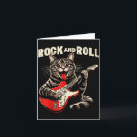 Carte Cat Electric Guitar Rock And Roll Rocker Kitten Me<br><div class="desc">Cat Electric Guitar Rock And Roll Rocker Kitten Men Boys Kid</div>