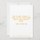 Carte Cat Face Baseball Jour d'ouverture Bénédictions (Dos)