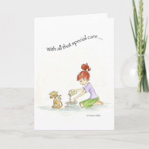 Carte Cat Get Well Card