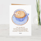 Carte Cat in Coffee Card (Dos)