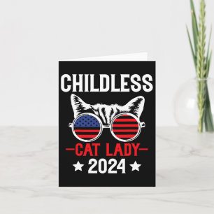 Carte Cat Lady 2024 Élections politiques amusantes Démoc