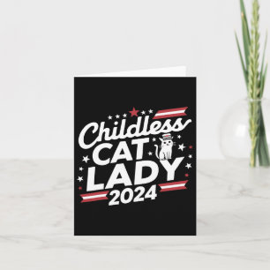 Carte Cat Lady 2024 Élections politiques amusantes Démoc