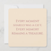 Carte Cat Loss Sympathy Card with Pet Photo & Name Pink (Dos)