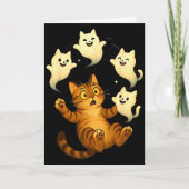 Carte Cat Meme Funny Soky Halloween Kitty (Devant)