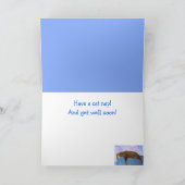 Carte Cat Nap Get Well Card (Intérieur)