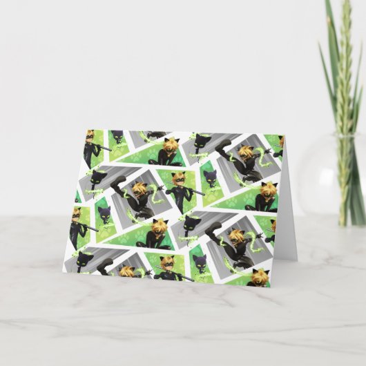 Carte Cat Noir & Motif Plagg (Devant)