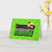 Carte Cat Noir | Soyez votre propre héros (Fleur jaune)