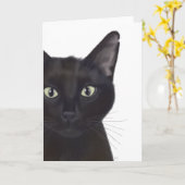 Carte Cat, Portrait de Gus (Fleur jaune)