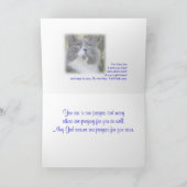 Carte Cat Prayer card-change for any occasion (Intérieur)