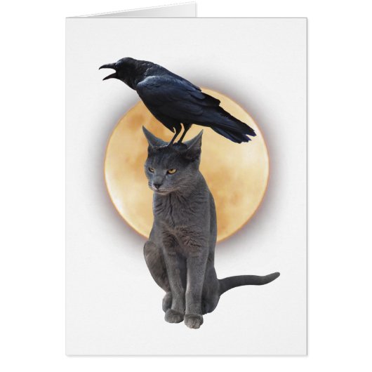 Carte Cat Raven Moon (Devant)