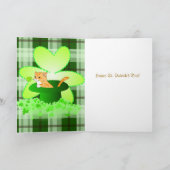 Carte Cat St. Patrick's Day Greeting Card (Intérieur)