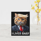 Carte Cat Trump 9 Vit Bébé _2 (Fleur jaune)
