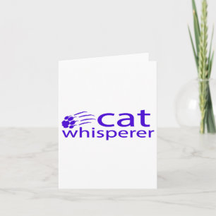 Carte Cat Whisperer T Shirt Don Pour Amoureux de les cha