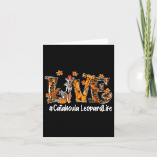 Carte Catahoula Leopard Chien Turquie Drôle Thanksgiving