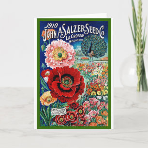 Carte Catalogue de graine vintage du Wisconsin,