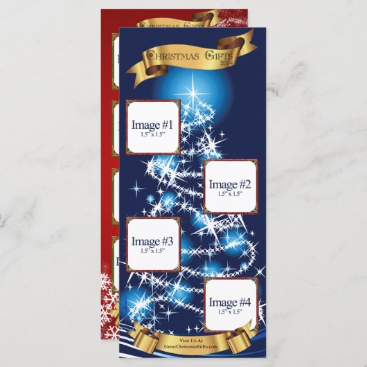 Carte Catalogue de Noël Mini (Devant / Derrière)