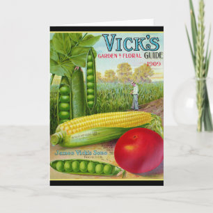 Carte Catalogue des semences de légumes 1909