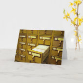 Carte Catalogue sur fiches (Fleur jaune)