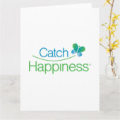 Carte Catch Happiness® Card ~ Blank Inside  (Fleur jaune)