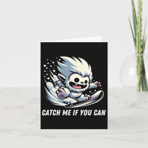 Carte Catch Si Vous Pouvez Snowboard Yeti Bigfoot Hiver