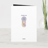Carte Catcher de rêve de dentelle aquarelle | Fête des m (Dos)