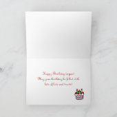 Carte Câteaux d'anniversaire Bougies jaune Labrador Card (Intérieur)