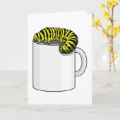 Carte Caterpillar avec Musique (Fleur jaune)