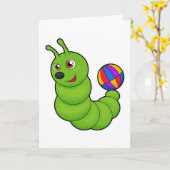 Carte Caterpillar avec Water polo (Fleur jaune)
