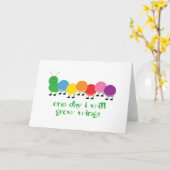 Carte Caterpillar Dream (Fleur jaune)