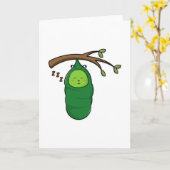 Carte Caterpillar sur arbre (Fleur jaune)
