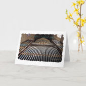 Carte Cathedral pipe organe greeting card (Fleur jaune)