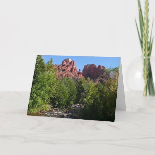 Carte Cathedral Rock and Stream in Sedona Arizona (Devant)