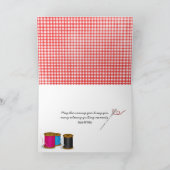 Carte Cathedral Window Quilt anniversaire (Intérieur)