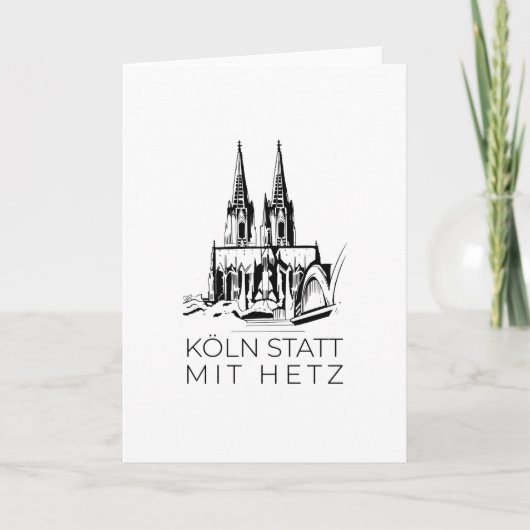 Carte Cathédrale de Cologne (Devant)