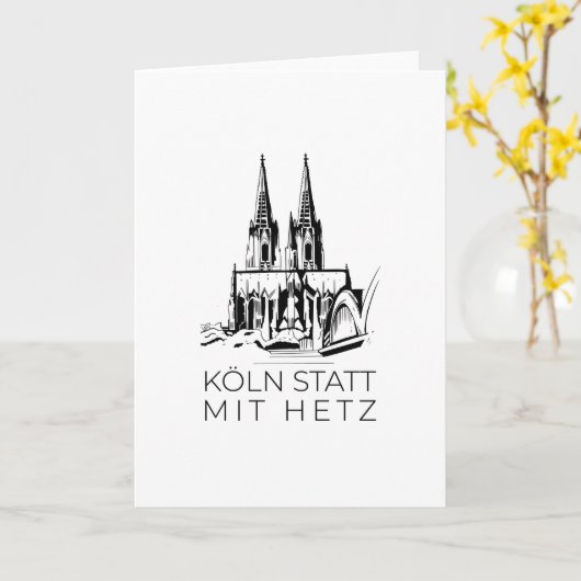 Carte Cathédrale de Cologne (Fleur jaune)