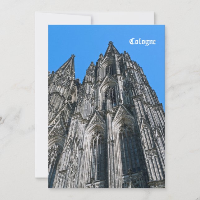 Carte Cathédrale de Cologne Aimant Flexi Premium (Devant)