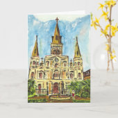 Carte Cathédrale de la Nouvelle-Orléans (Fleur jaune)