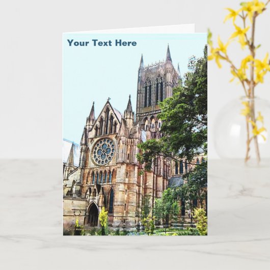Carte Cathédrale de Lincoln (Fleur jaune)